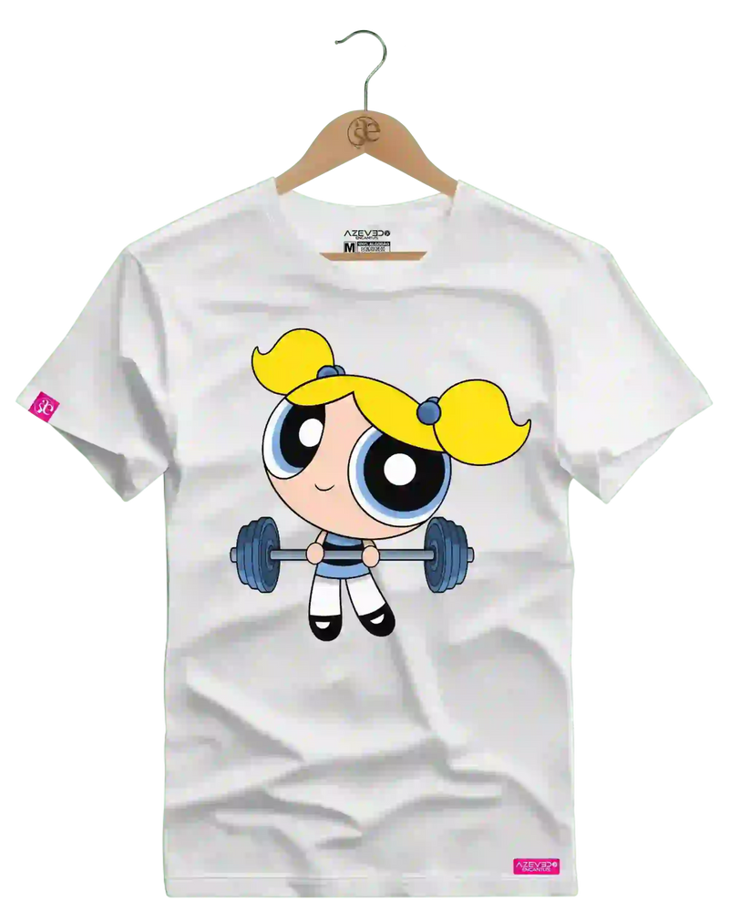 Camiseta Algodão Premium Estampa Lindinha Barra Fitness - Azevedo Encantu's