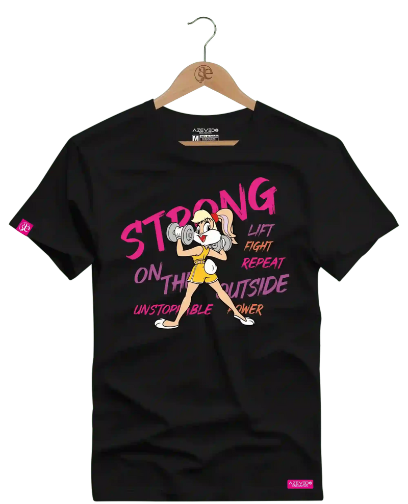 Camiseta Algodão Premium Estampa Lola Looney Fitness - Azevedo Encantu's