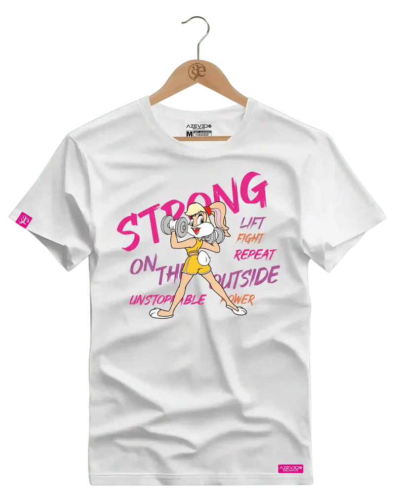 Camiseta Algodão Premium Estampa Lola Looney Fitness - Azevedo Encantu's