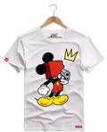 Camiseta Algodão Premium Estampa Mickey Arma - Azevedo Encantu's