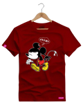 Camiseta Algodão Premium Estampa Mickey Bravo - Azevedo Encantu's