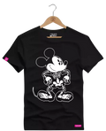 Camiseta Algodão Premium Estampa Mickey Esqueleto - Azevedo Encantu's
