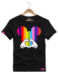 Camiseta Algodão Premium Estampa Mickey Love - Azevedo Encantu's