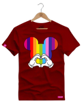 Camiseta Algodão Premium Estampa Mickey Love - Azevedo Encantu's