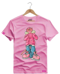 Camiseta Algodão Premium Estampa Pantera Pink - Azevedo Encantu's