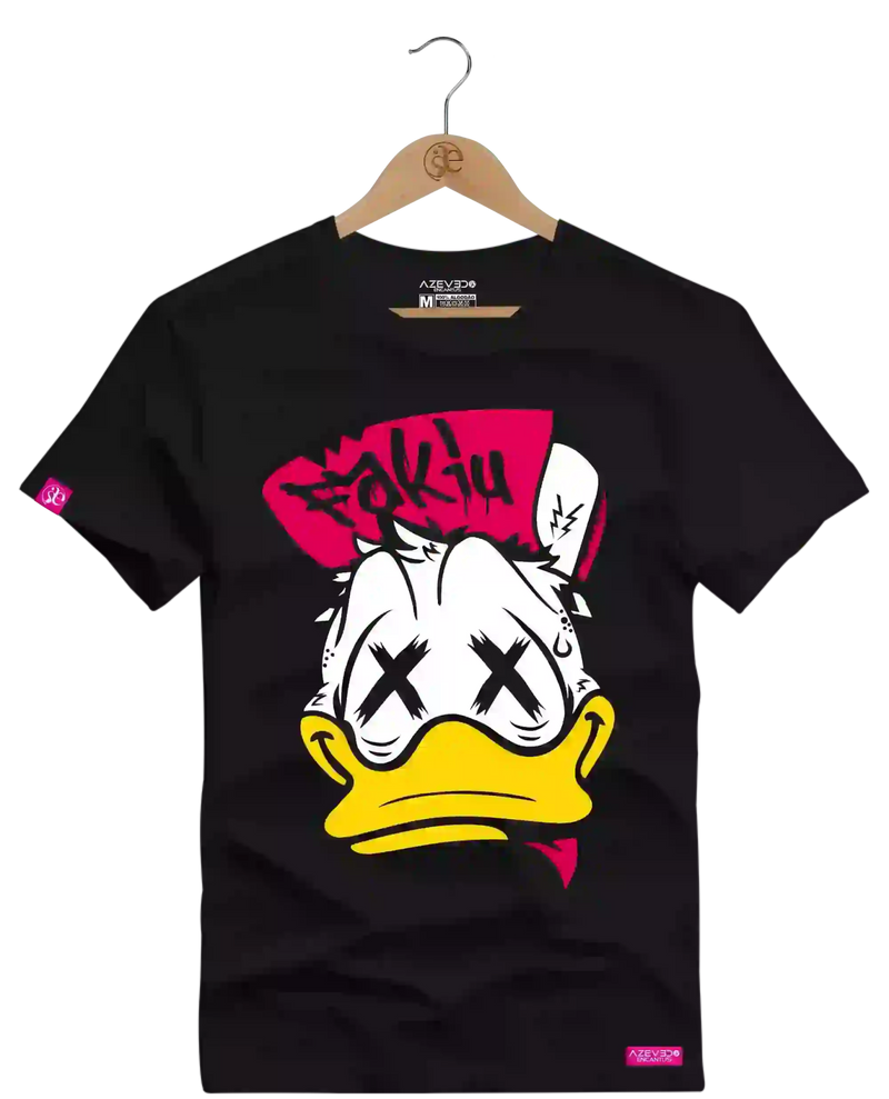 Camiseta Algodão Premium Estampa Pato OFF 3 - Azevedo Encantu's