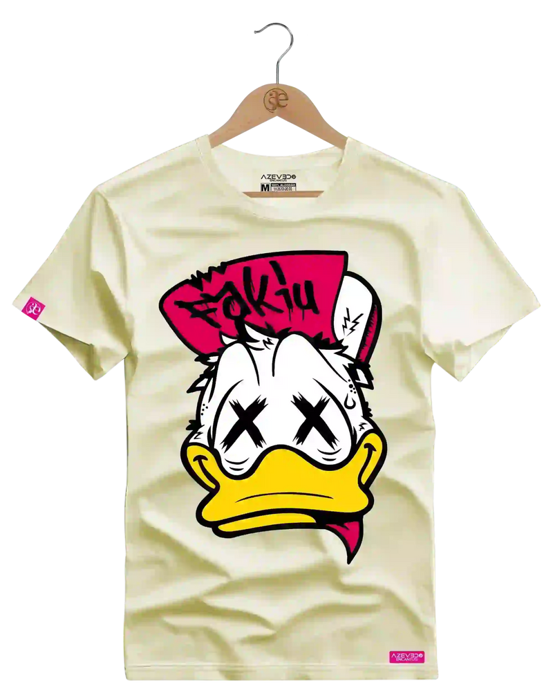 Camiseta Algodão Premium Estampa Pato OFF 3 - Azevedo Encantu's