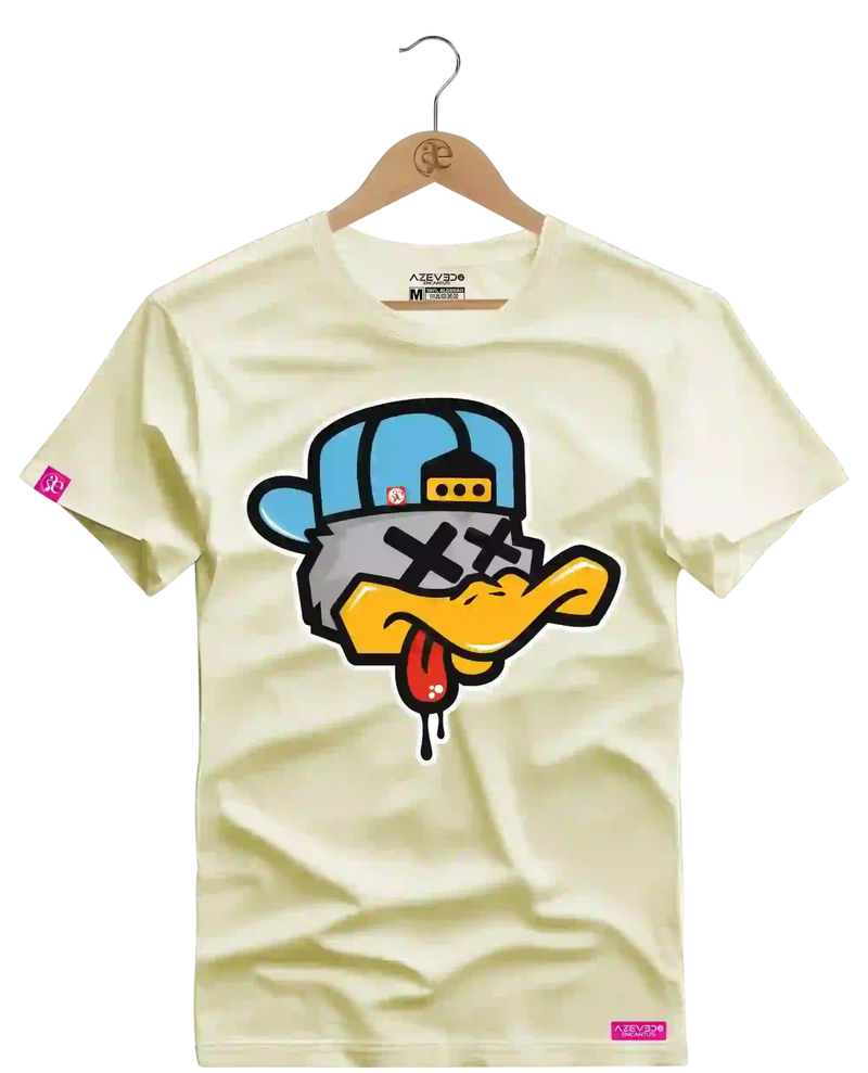 Camiseta Algodão Premium Estampa Pato OFF - Azevedo Encantu's