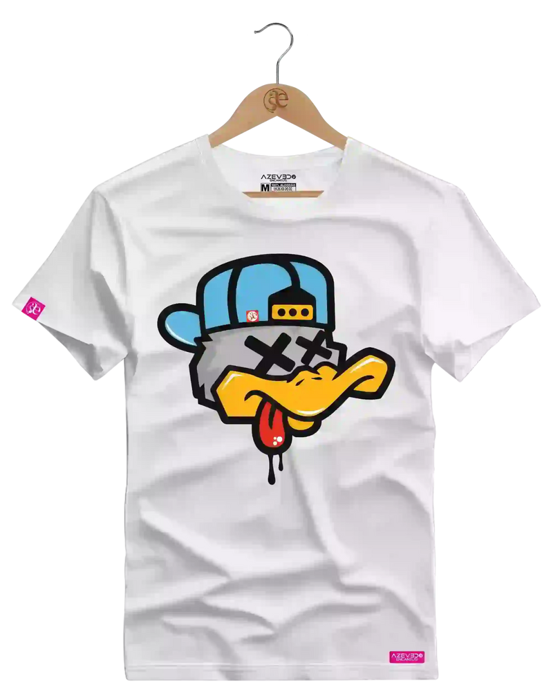 Camiseta Algodão Premium Estampa Pato OFF - Azevedo Encantu's