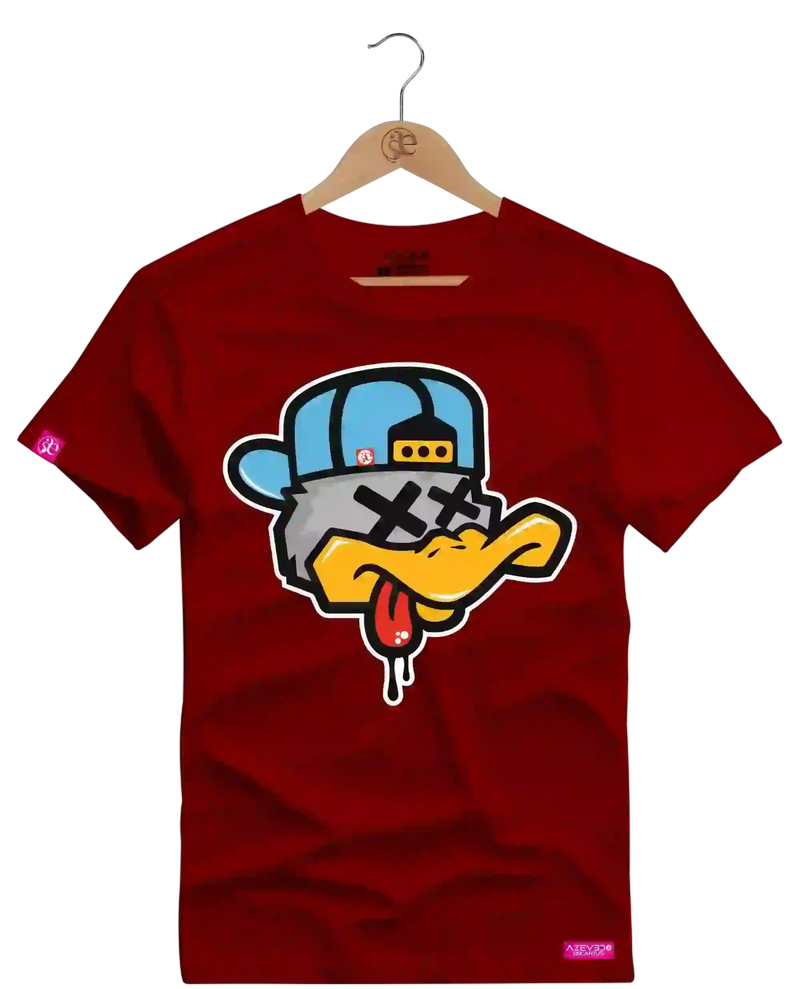 Camiseta Algodão Premium Estampa Pato OFF - Azevedo Encantu's