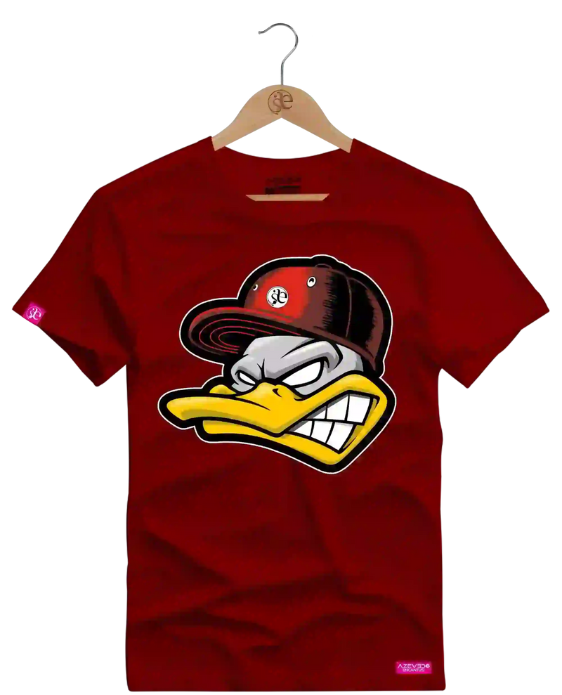Camiseta Algodão Premium Estampa Pato Zangado - Azevedo Encantu's