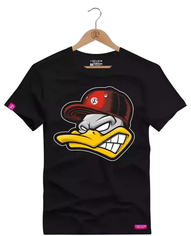 Camiseta Algodão Premium Estampa Pato Zangado - Azevedo Encantu's