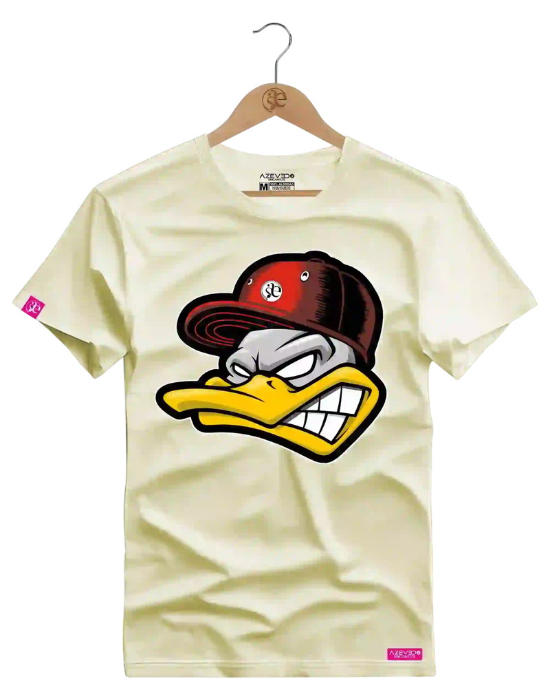 Camiseta Algodão Premium Estampa Pato Zangado - Azevedo Encantu's