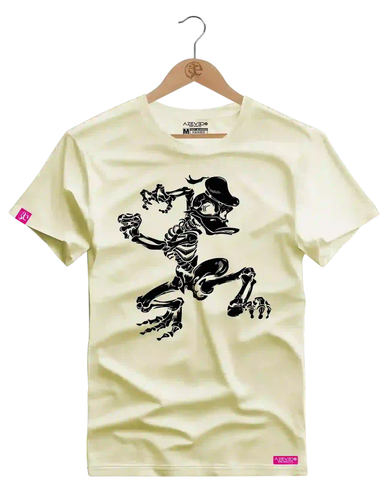 Camiseta Algodão Premium Estampa Patolino Esqueleto - Azevedo Encantu's