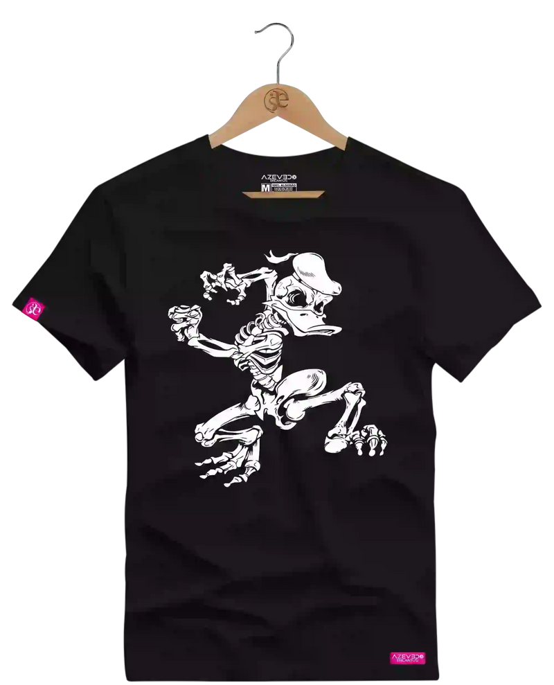 Camiseta Algodão Premium Estampa Patolino Esqueleto - Azevedo Encantu's