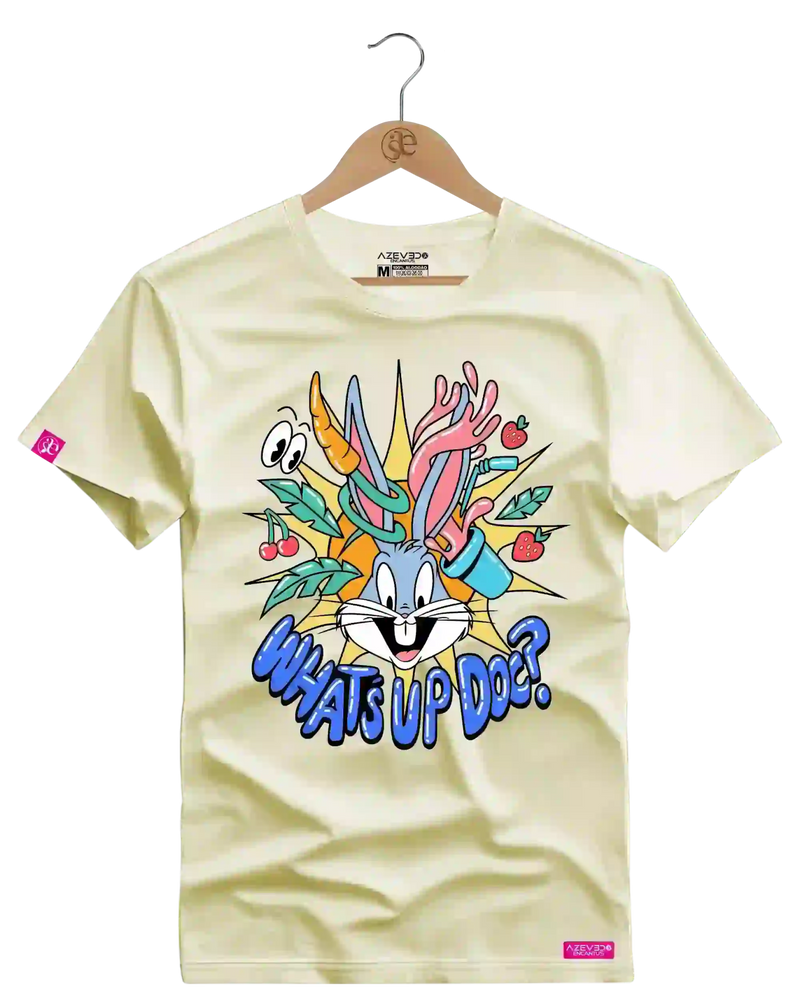 Camiseta Algodão Premium Estampa Perna Longa Milk Shake - Azevedo Encantu's