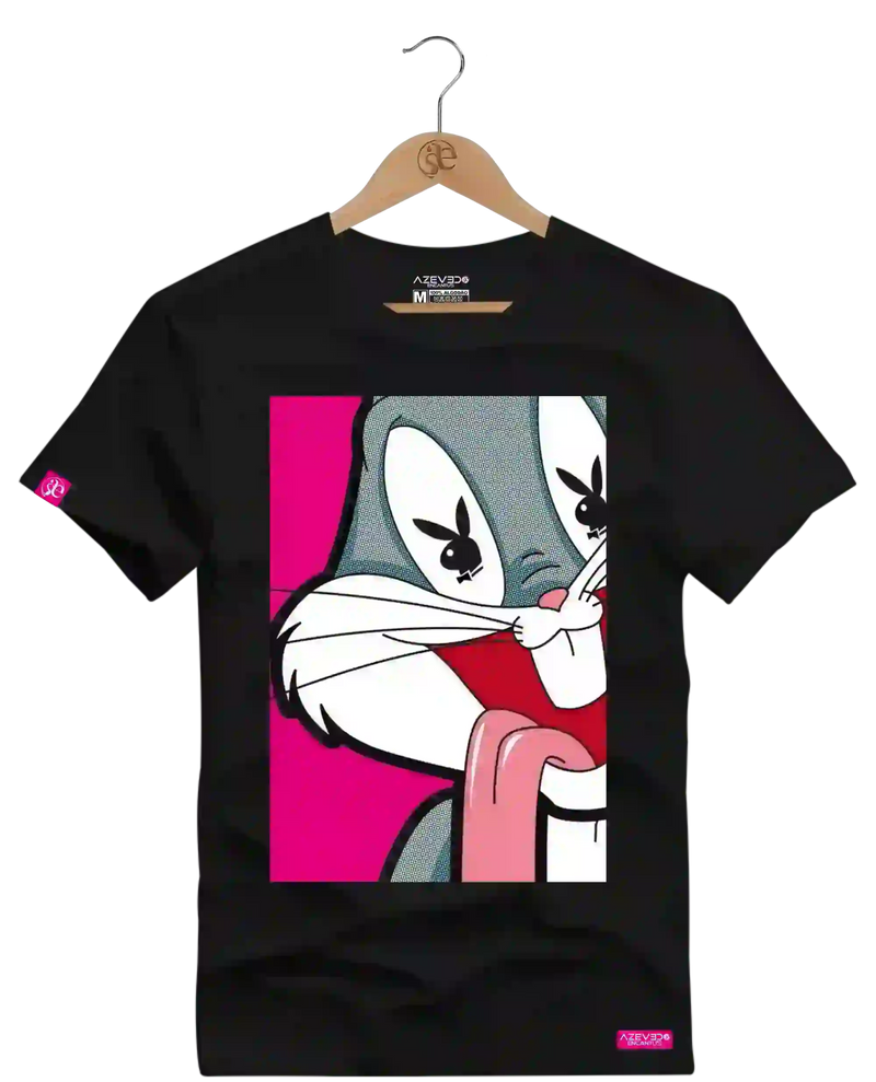 Camiseta Algodão Premium Estampa Perna Longa Play Boy - Azevedo Encantu's