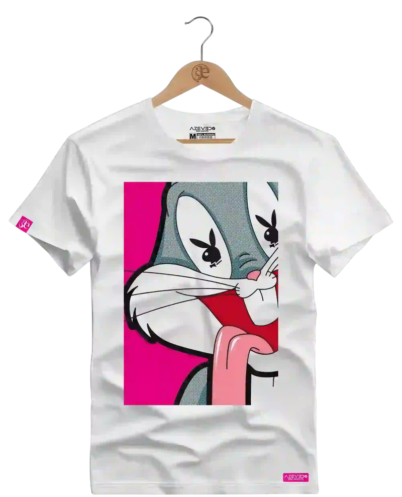 Camiseta Algodão Premium Estampa Perna Longa Play Boy - Azevedo Encantu's