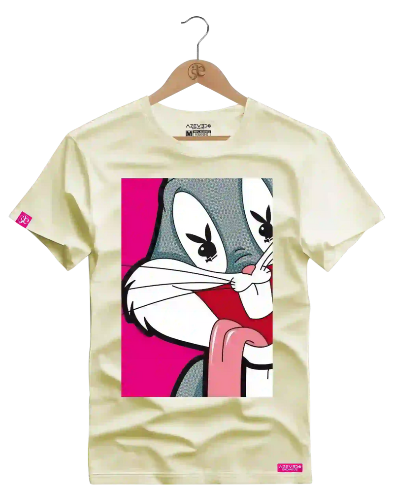 Camiseta Algodão Premium Estampa Perna Longa Play Boy - Azevedo Encantu's