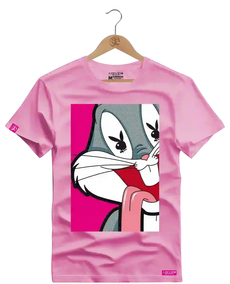 Camiseta Algodão Premium Estampa Perna Longa Play Boy - Azevedo Encantu's