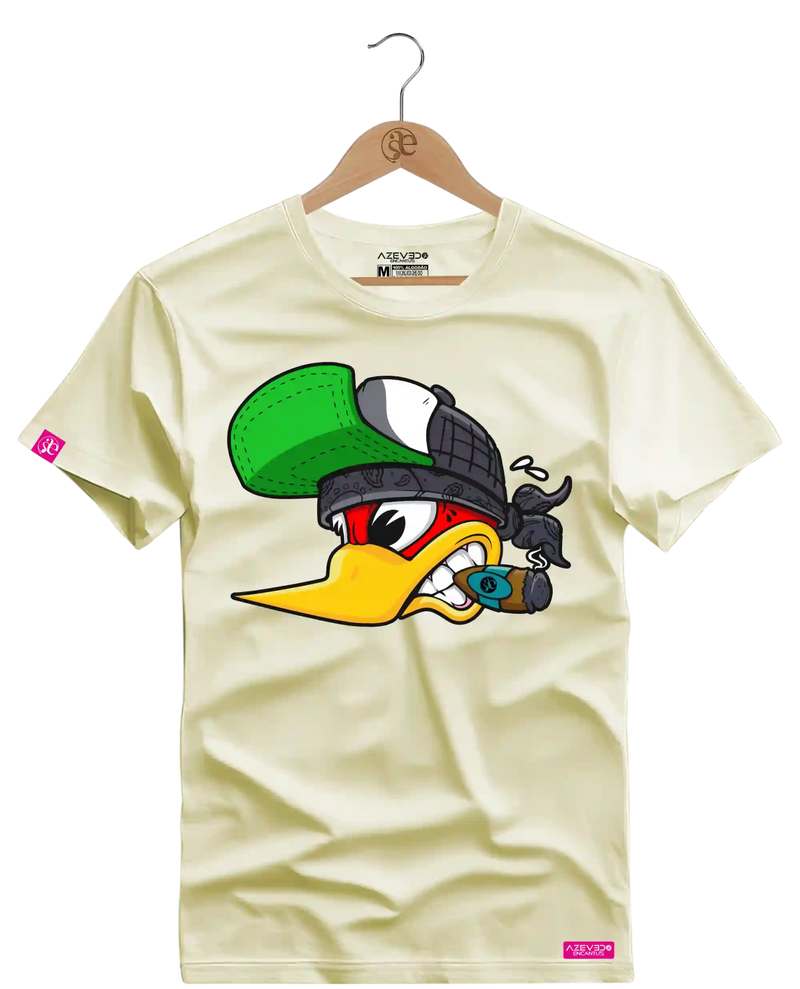 Camiseta Algodão Premium Estampa Pica Pau Charuto - Azevedo Encantu's