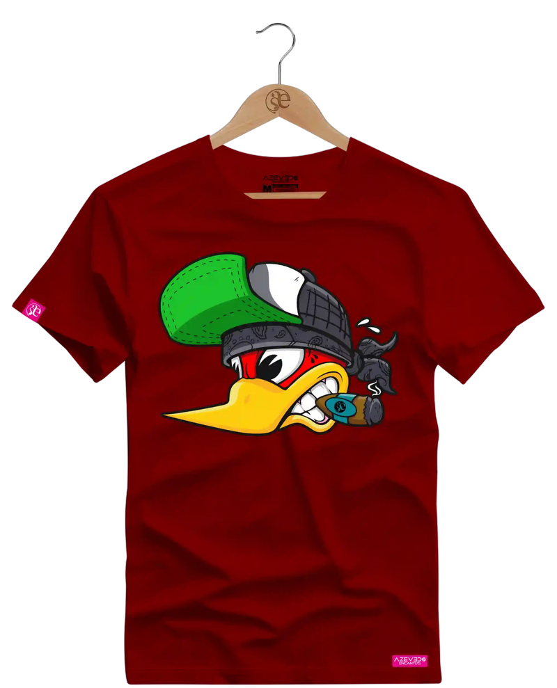 Camiseta Algodão Premium Estampa Pica Pau Charuto - Azevedo Encantu's