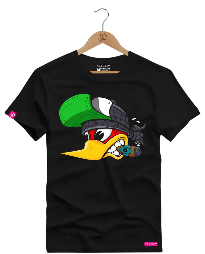 Camiseta Algodão Premium Estampa Pica Pau Charuto - Azevedo Encantu's