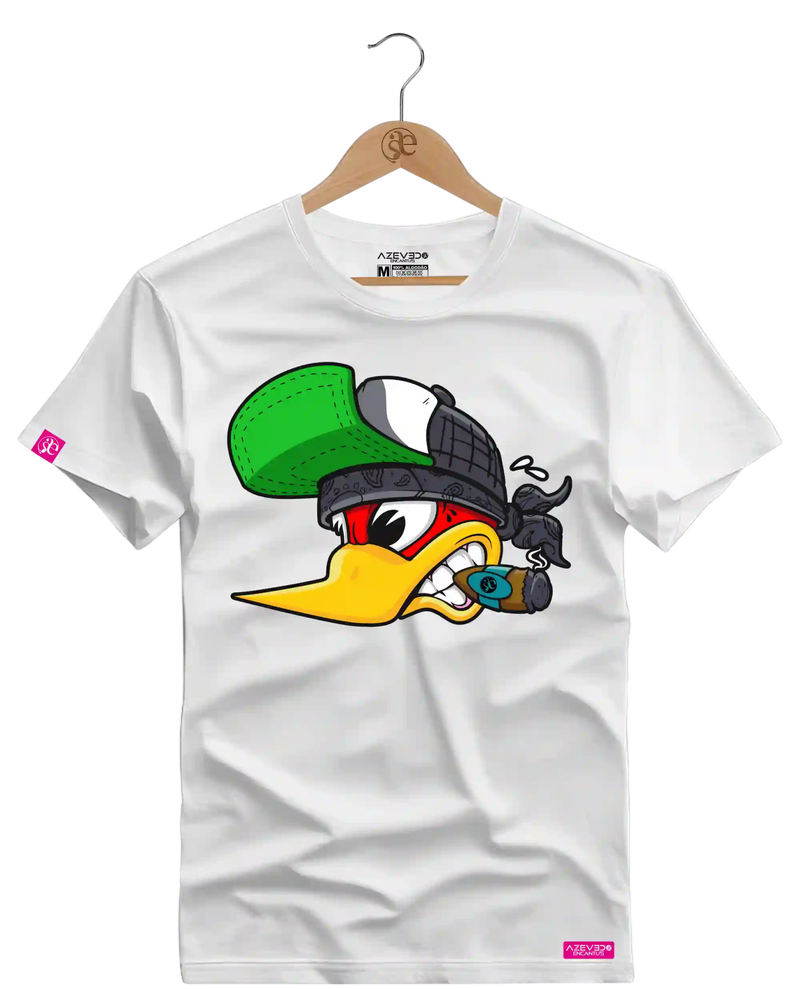Camiseta Algodão Premium Estampa Pica Pau Charuto - Azevedo Encantu's