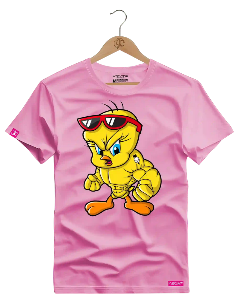 Camiseta Algodão Premium Estampa Piu Piu Bombado Fitness - Azevedo Encantu's