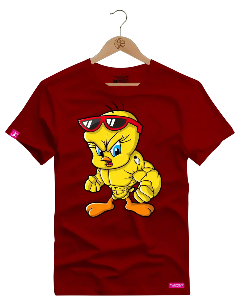 Camiseta Algodão Premium Estampa Piu Piu Bombado Fitness - Azevedo Encantu's