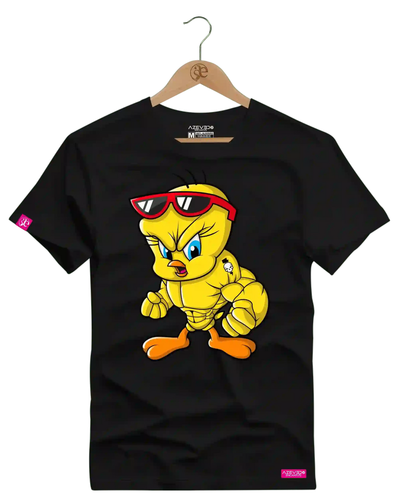 Camiseta Algodão Premium Estampa Piu Piu Bombado Fitness - Azevedo Encantu's