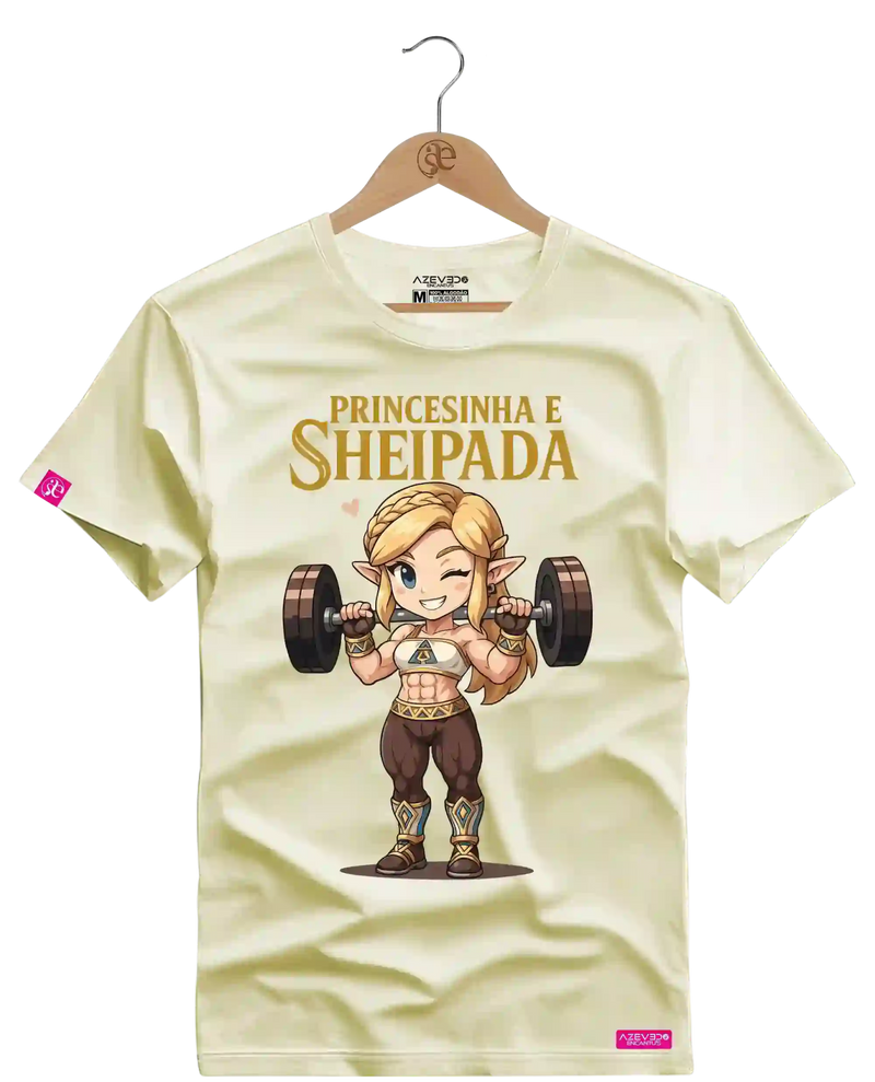 Camiseta Algodão Premium Estampa Princesinha e Sheipada - Azevedo Encantu's