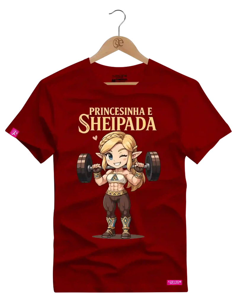 Camiseta Algodão Premium Estampa Princesinha e Sheipada - Azevedo Encantu's