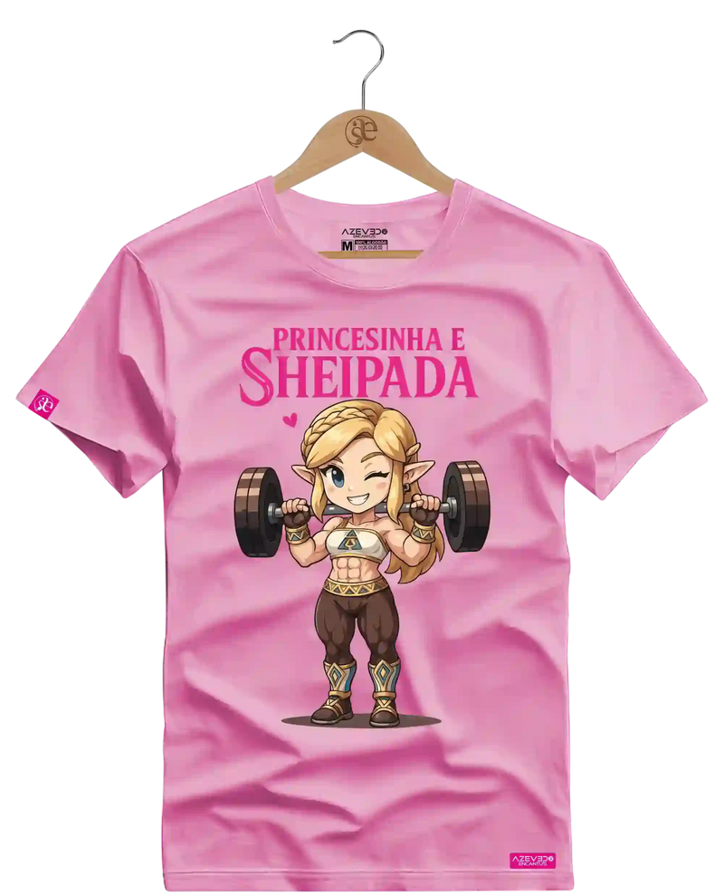 Camiseta Algodão Premium Estampa Princesinha e Sheipada - Azevedo Encantu's