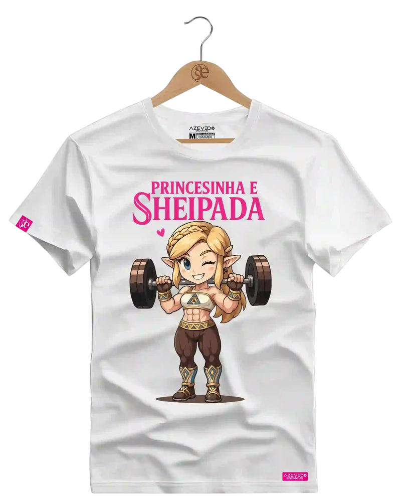 Camiseta Algodão Premium Estampa Princesinha e Sheipada - Azevedo Encantu's