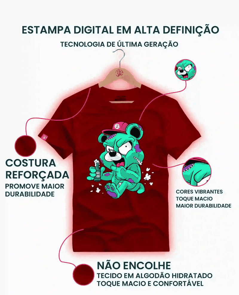 Camiseta Algodão Premium Estampa Princesinha e Sheipada - Azevedo Encantu's