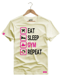 Camiseta Algodão Premium Estampa Repeat Fitness - Azevedo Encantu's