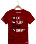 Camiseta Algodão Premium Estampa Repeat Fitness - Azevedo Encantu's