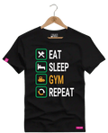 Camiseta Algodão Premium Estampa Repeat Fitness - Azevedo Encantu's