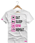 Camiseta Algodão Premium Estampa Repeat Fitness - Azevedo Encantu's