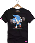 Camiseta Algodão Premium Estampa Sonic Fitness - Azevedo Encantu's