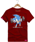 Camiseta Algodão Premium Estampa Sonic Fitness - Azevedo Encantu's