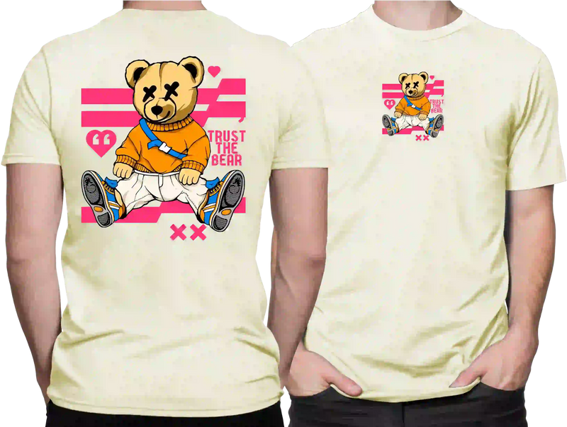 Camiseta Algodão Premium Estampa Trust The Bear - Azevedo Encantu's