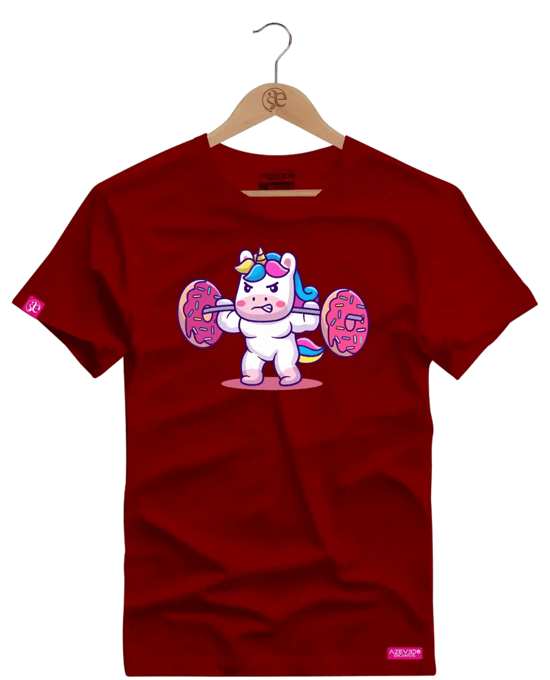 Camiseta Algodão Premium Estampa Unicornio Baby Fitness - Azevedo Encantu's