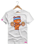 Camiseta Algodão Premium Estampa Urso Baby Fitness - Azevedo Encantu's