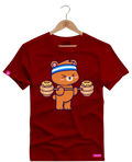 Camiseta Algodão Premium Estampa Urso Baby Fitness - Azevedo Encantu's