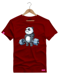 Camiseta Algodão Premium Estampa Urso Panda Fitness - Azevedo Encantu's