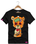 Camiseta Algodão Premium Estampa Urso Remendado - Azevedo Encantu's