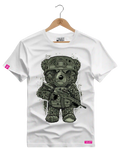 Camiseta Algodão Premium Estampa Urso Soldado - Azevedo Encantu's