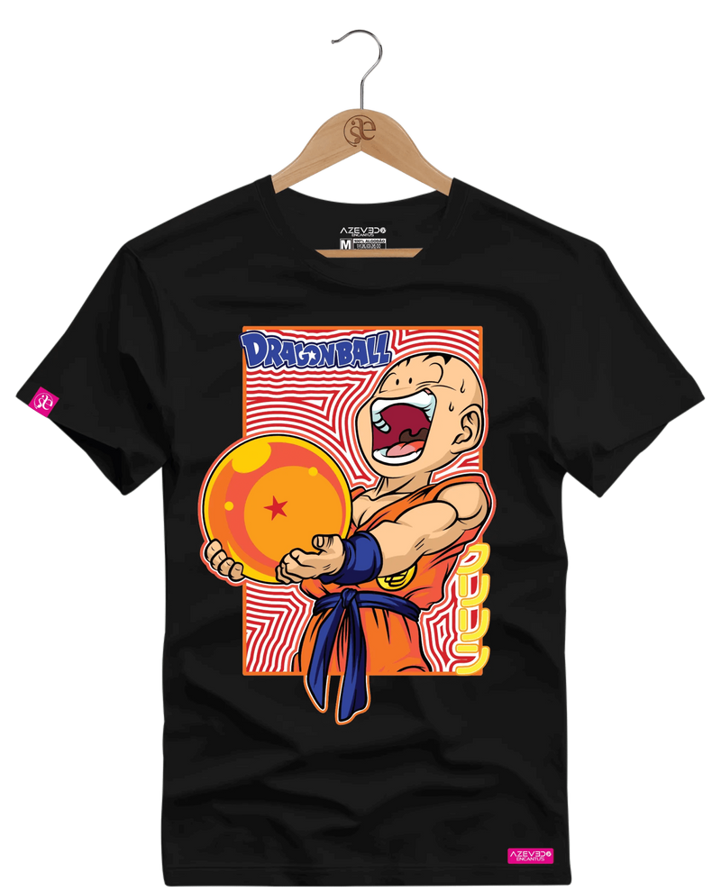 Camiseta Algodão Premium Krillin - Azevedo Encantu's